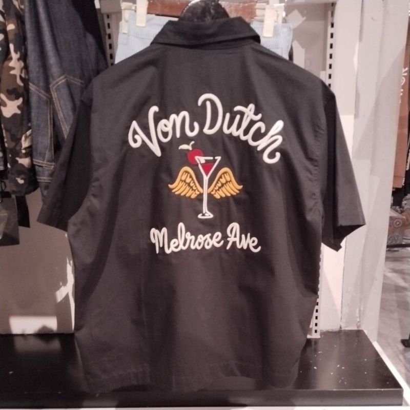 KEMEJA VON DUTCH ORIGINAL BLACK
