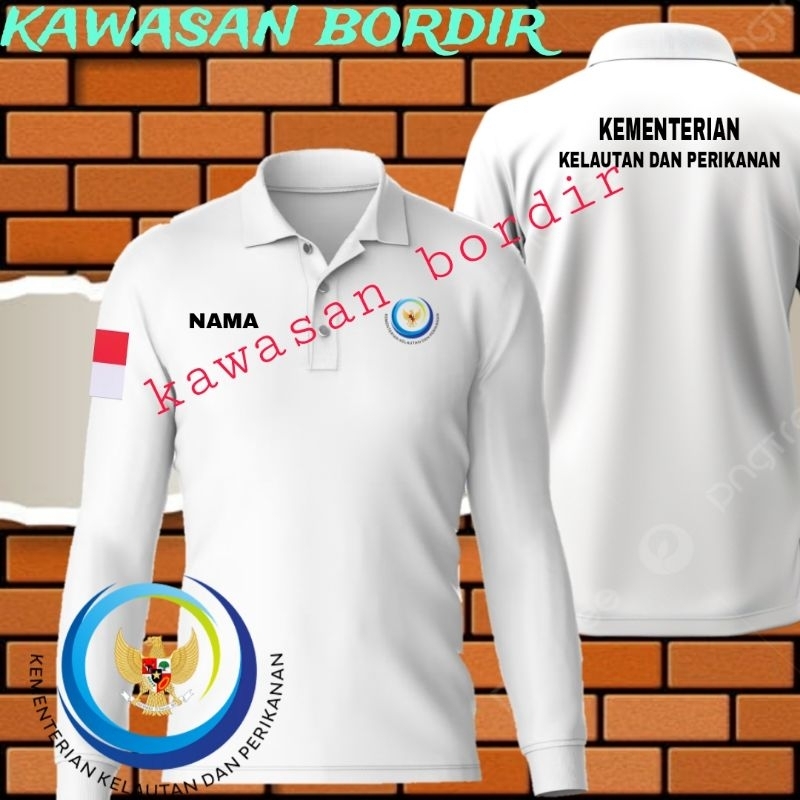 polo shirt KKP RI kaos KKP RI baju KKP RI seragam KKP RI kaos kementerian kelautan dan perikanan ser
