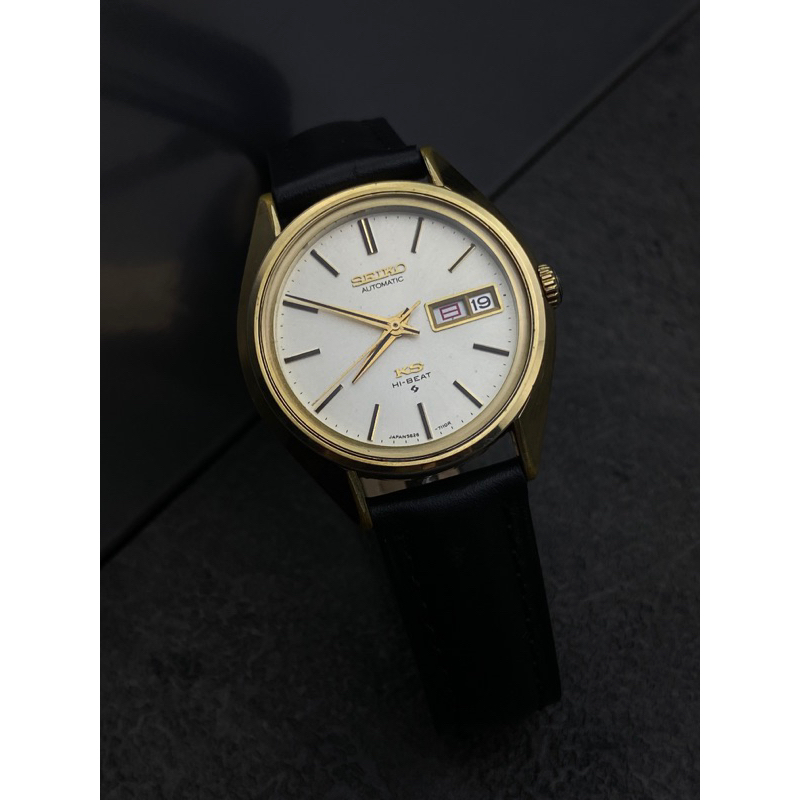 King Seiko 5626-7113 Hi-Beat Automatic Ivory Dial Gold Plated Japan Domestic Market