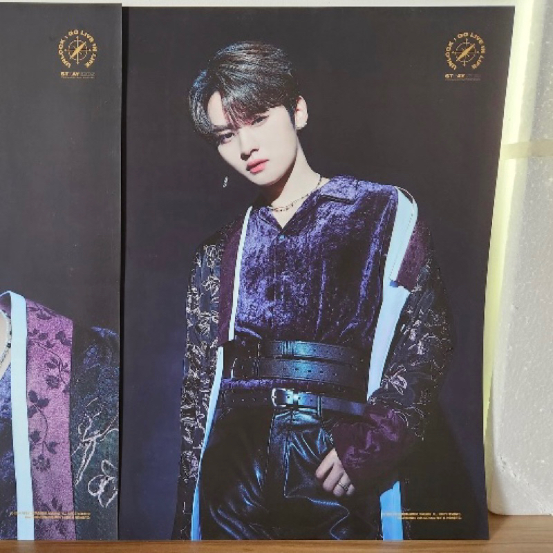stray kids unlock go live in life poster lee know
