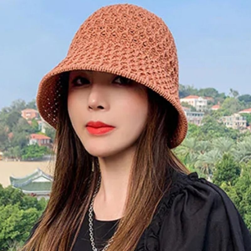 Topi Wanita Korea | Topi Bucket Wanita | Topi Wanita Aesthetic