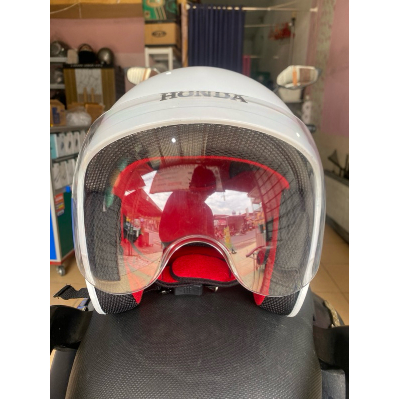 Helm Scoopy Stylo TRX-S Original (Baru) Hitam & Putih