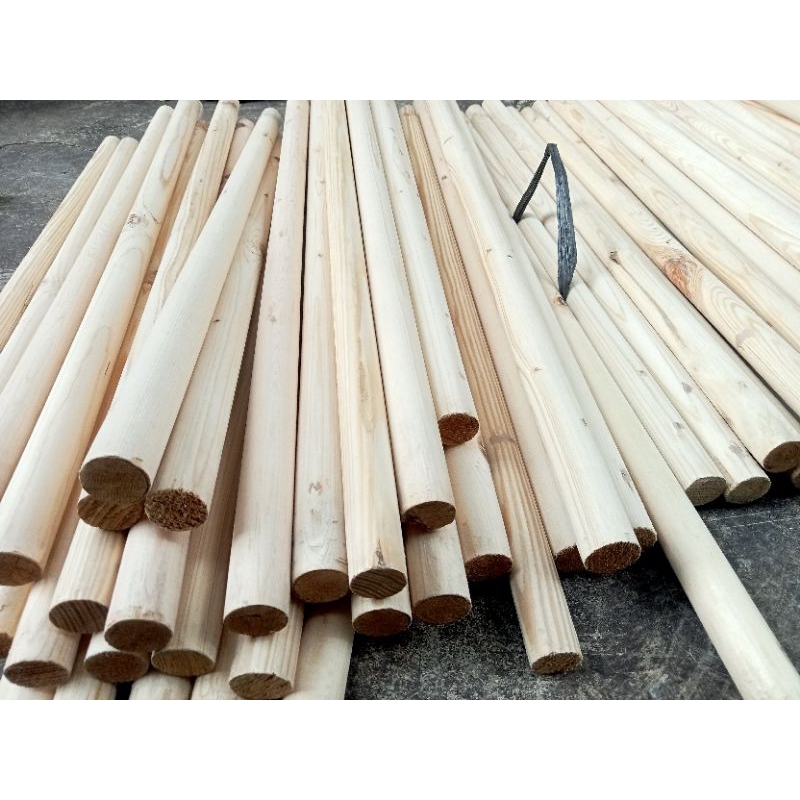 Kayu dowel /Stick kayu diameter 2 cm panjang 80 cm