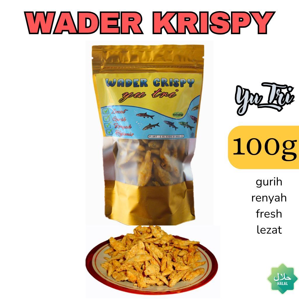 

Cemilan Wader Crispy 100gr Renyah Gurih Fresh Terjamin Halal Lauk Snack Ikan Kecil Goreng
