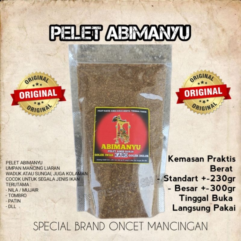 PELET ABIMANYU MERAH (AMIS GURIH), PELET ONCET MANCINGAN, UMPAN MANCING PELET, UMPAN MANCING LIAR