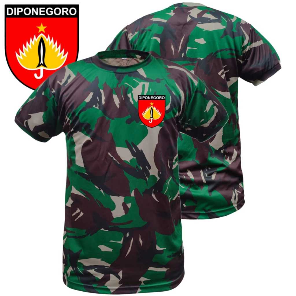 Kaos Loreng Kodam IV Diponegoro - Gaya Kasual yang Nyaman dan Berkarakter