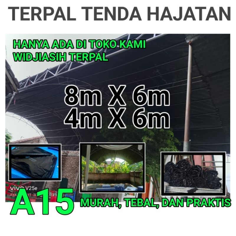 TERPAL TEROP / TERPAL TENDA ACARA HAJATAN UKURAN 6X8, 6X6, 4X6