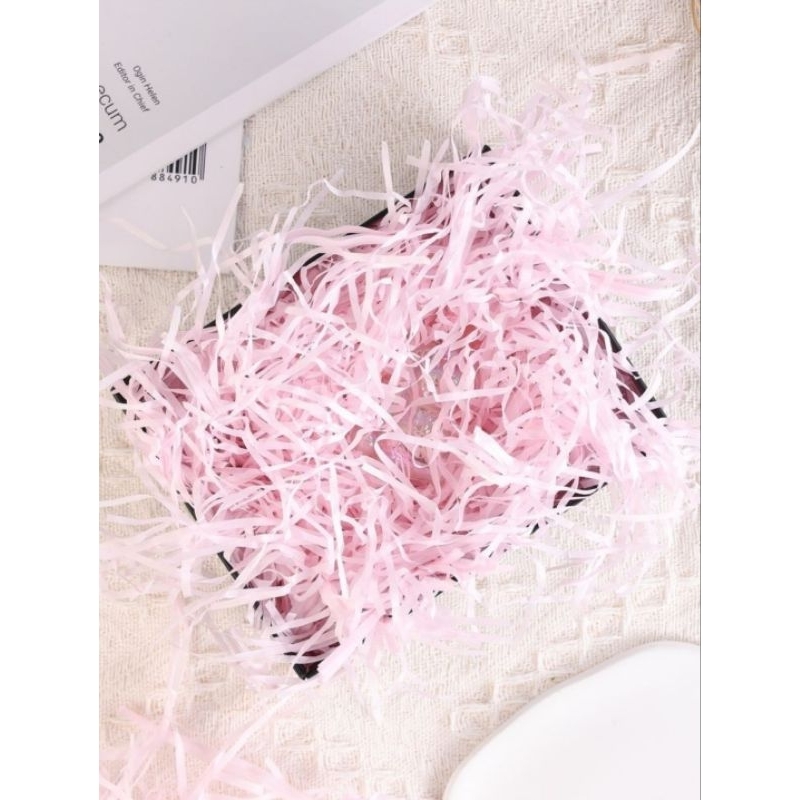 

shredded paper kertas cacah serut hampers bersih baru gift box seserahan isi hampers