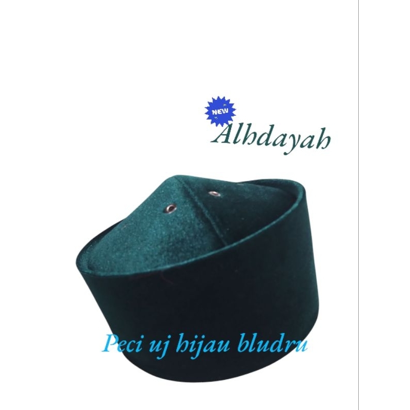 Peci uj hijau peci kopiah songkok hijau exclusive