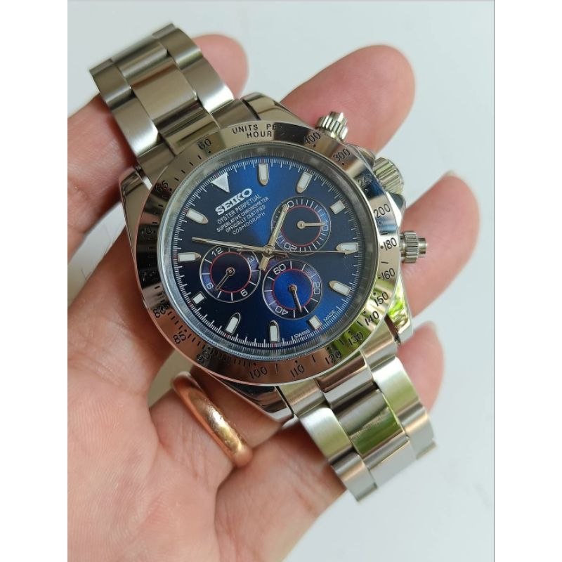 Seiko mod daytona automatic movement sangat mewah Bekas 2 x pakai