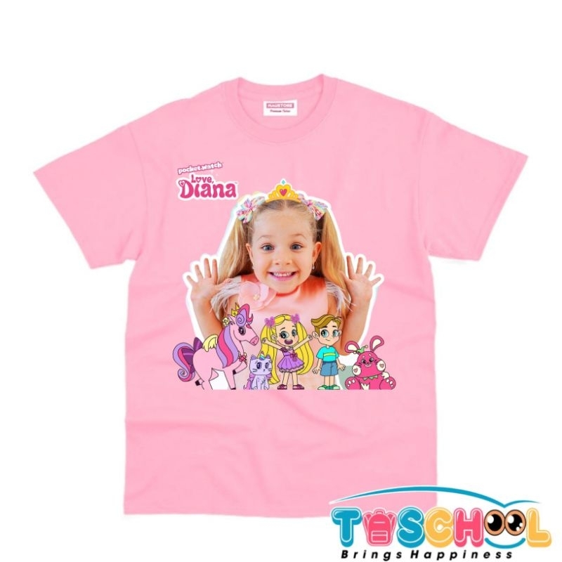 BAJU ANAK KAOS ANAK LOVE DIANA