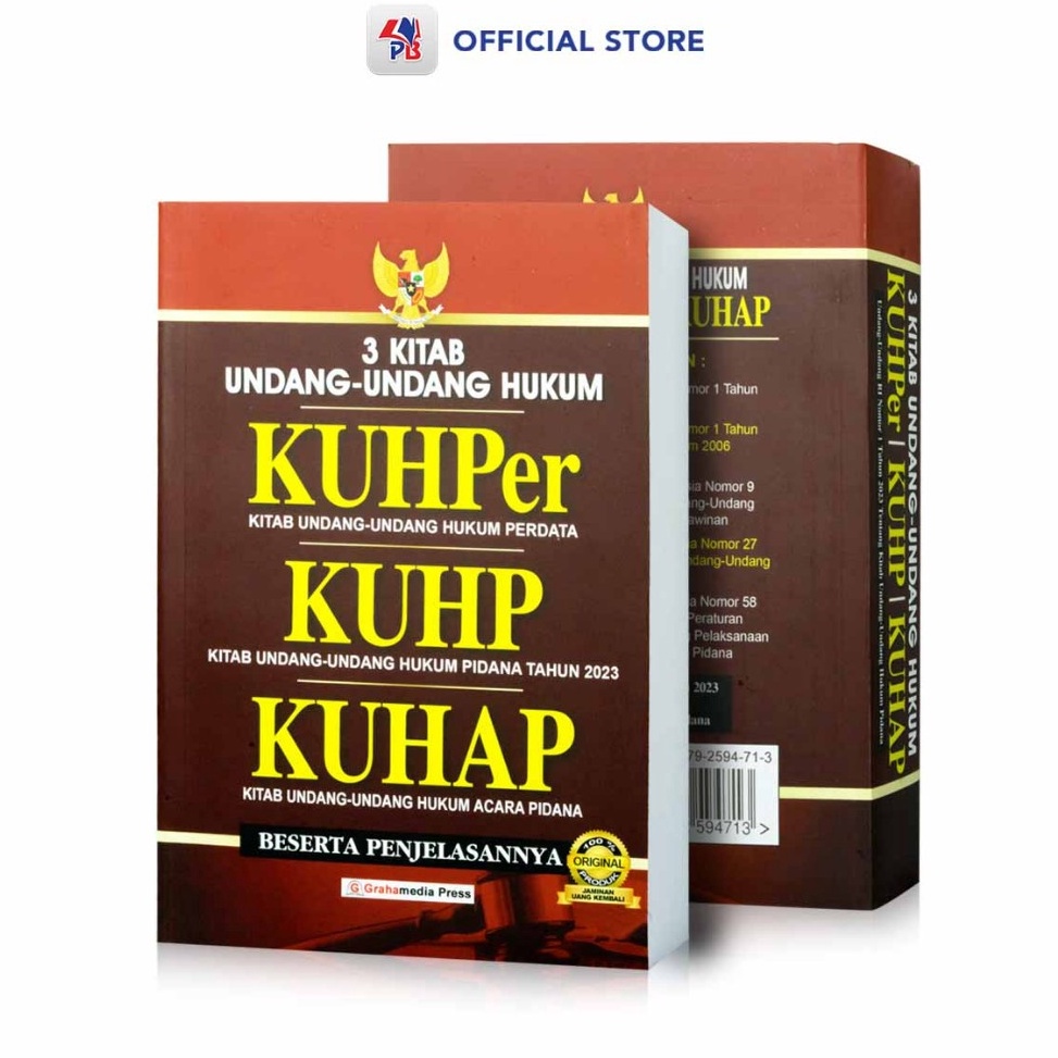 KODE Q5A Buku 3 Kitab Undang Undang Hukum  KUHPer KUHP KUHAP Beserta Penjelasannya  Soft Cover   Gir