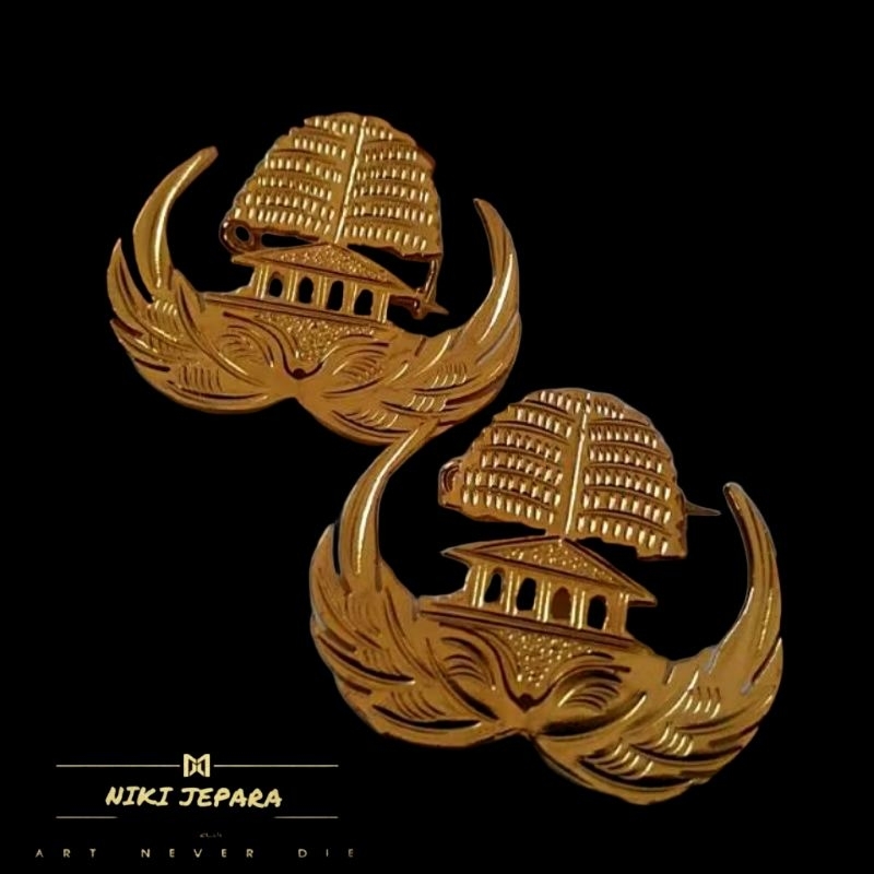 Sylviana723 Pin Korpri Magnet // Peniti ( Lapis Emas )