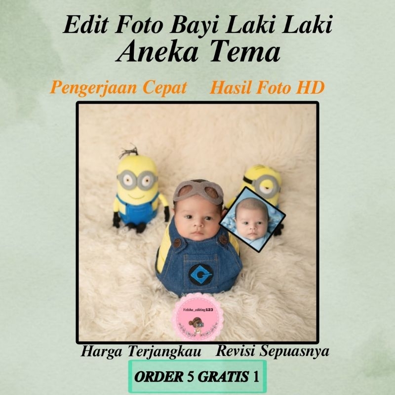 EDIT FOTO BAYI KONSEP COWOK PART 2