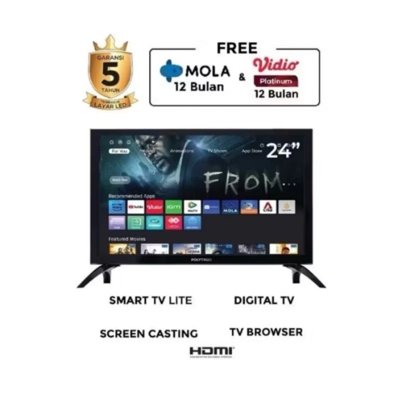 TV Polytron 24inch Digital / Tv Polytron 24inch Smart / TV Polytron 24v1853 / TV polytron 24CV1869