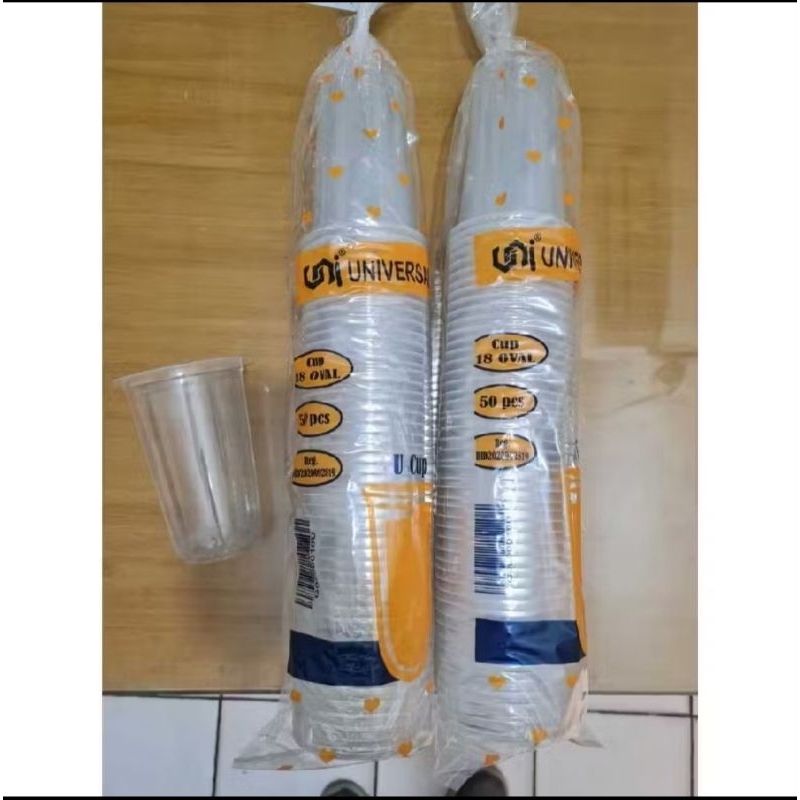 

Ukf5Pc6F4H (Kuliner.Kita) Gelas Cup 18 Oz Oval Universal (7Gr-Rstock )(8Gr Mcup) Isi 1 Roll 50 Pcs