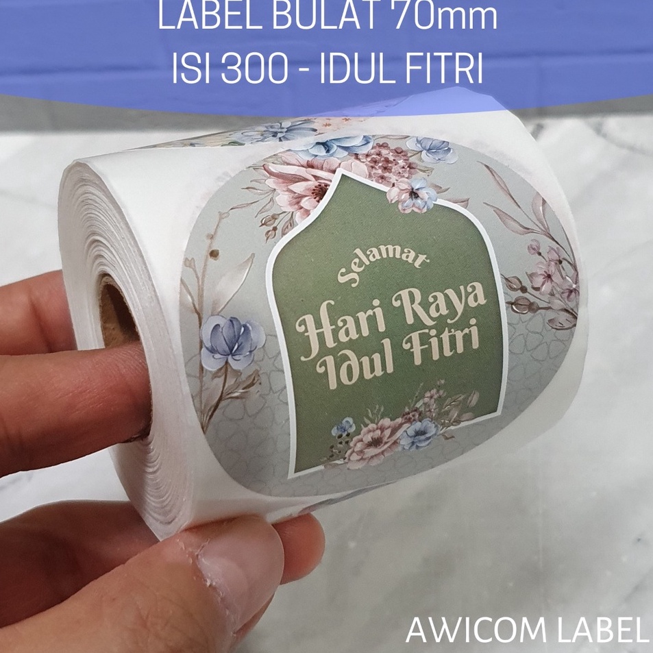 

Special Stiker Bulat ukuran 7mm isi 3 pcs untuk Toples botol kotak kemasan