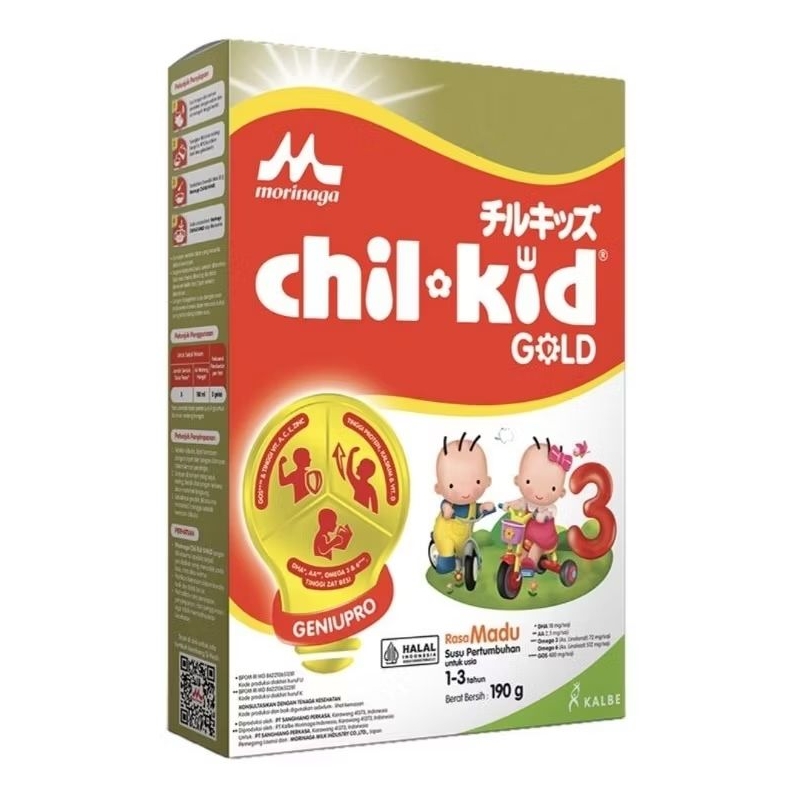

Chil-kid 3 Gold Susu Bubuk Pertumbuhan Anak 1-3 Tahun Madu 190 g