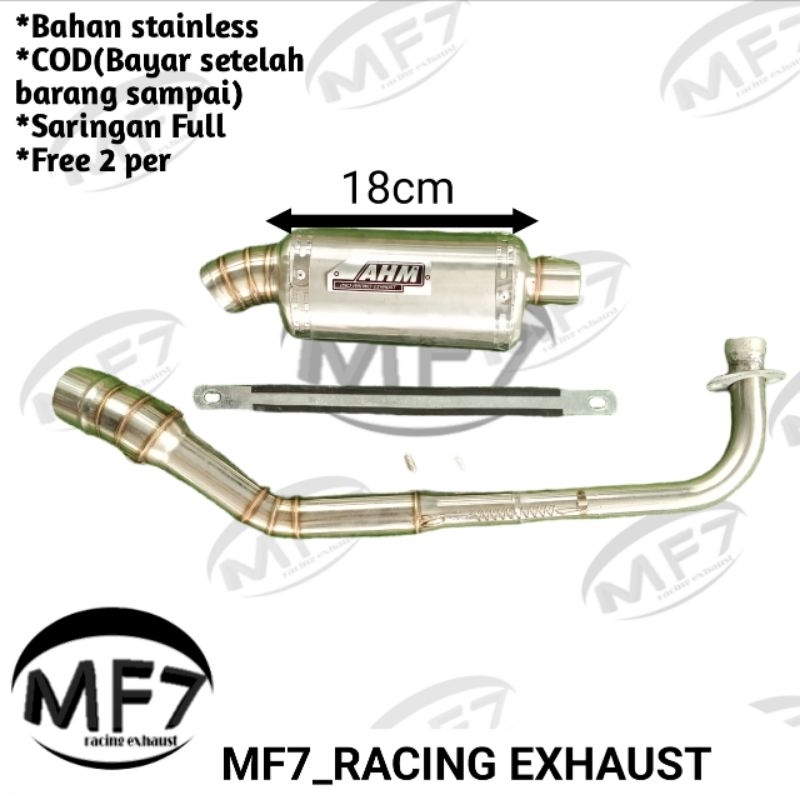 Knalpot AHM/Knalpot Tri Oval AHM/Knalpot Racing/Knalpot Jupiter Z/ Vega R/ Shogun/ Supra/Kharisma Dl