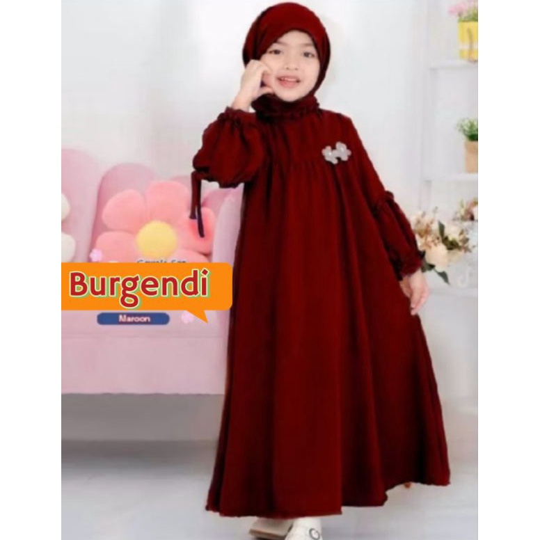 KODE W69S GAMIS SEKOLAH GAMIS ANAK MANASIKPAKAIAN SEHARI HARIGamis sabrina SAILA