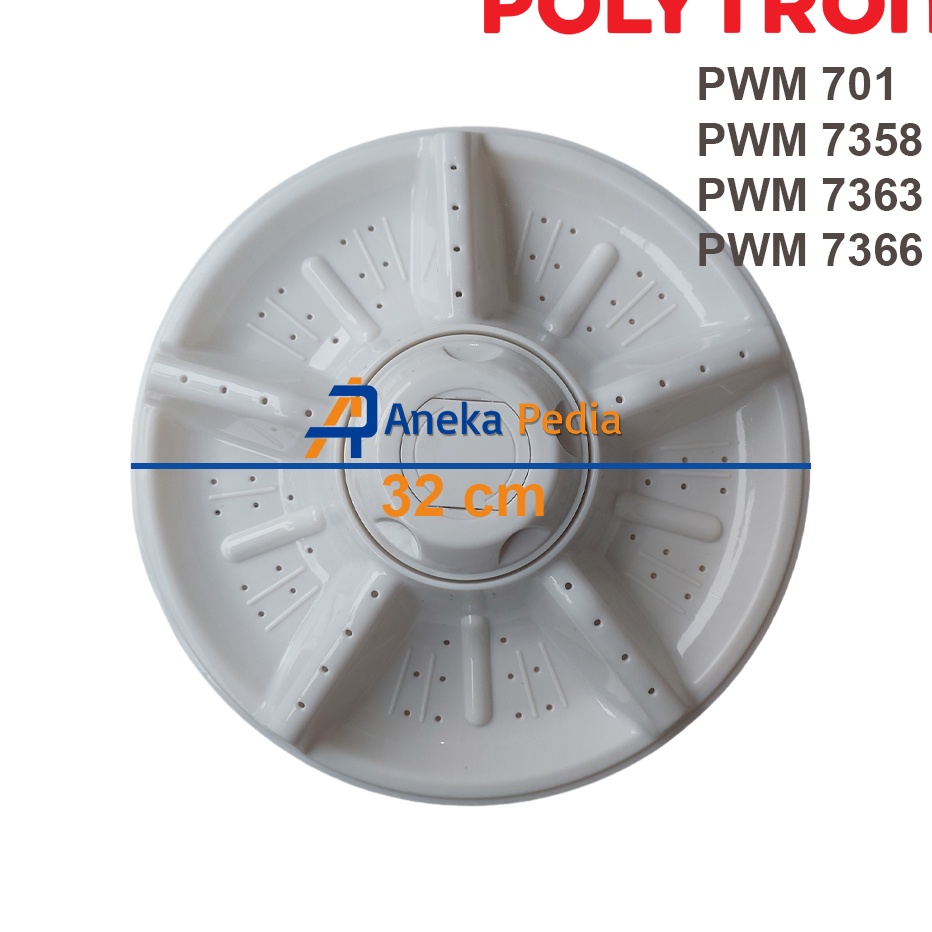 Pulsator POLYTRON 7 Kg PWM 71 7358 7363 7366 R G B Pulisator Mesin Cuci 2 Tabung PWM71 PWM7358 PWM73