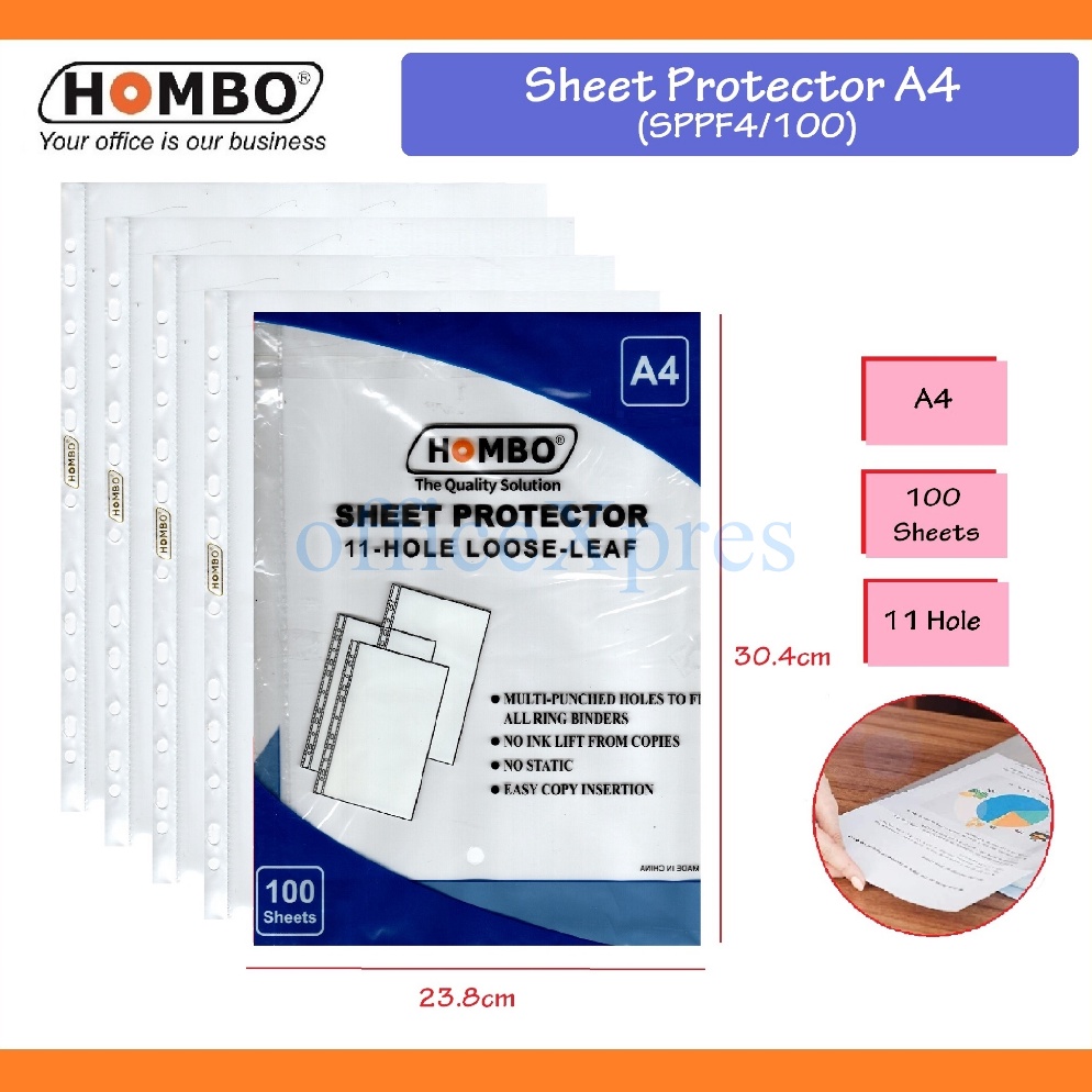 

Sheet Protector A4 Document Protector Plastik Sleeves 1 Lembar PP Pocket KODE C3F3