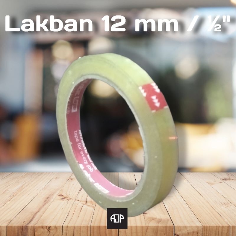 

Lakban Bening ½ Inchi / 12 mm | 24 pcs