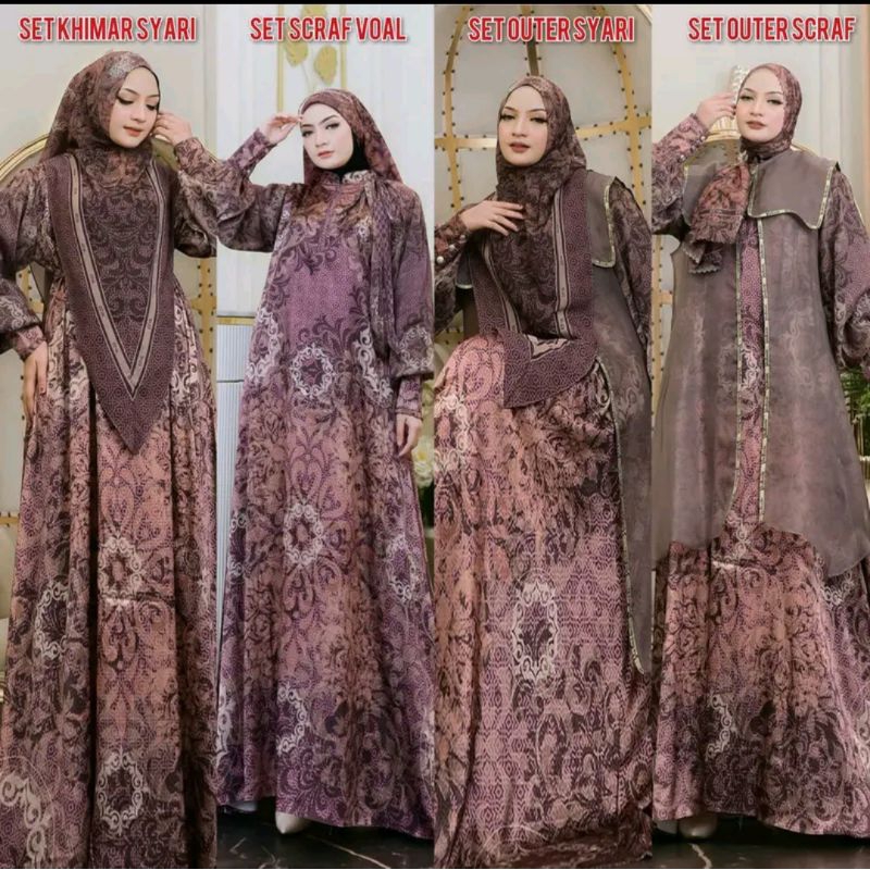 AZANA DRESS GAMIS SET OUTER SERIES BY Eeva YODIZEIN SYAR'I