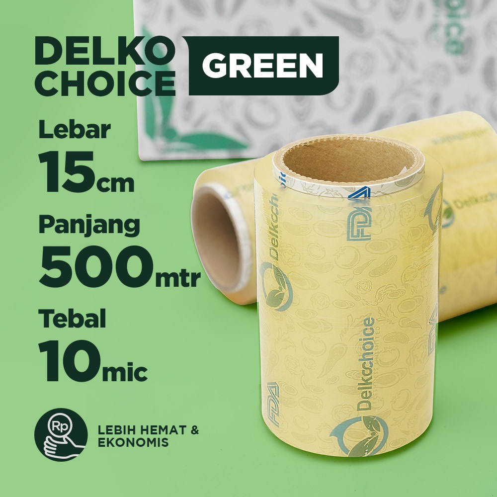 Plastik Wrapping Makanan Delkochoice Wraping Makanan Food Grade Plastik Pembungkus Makanan 15CM x 50