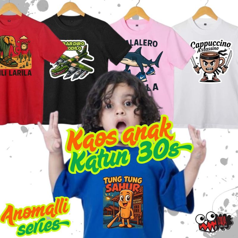 BAJU KAOS DISTRO ANAK LAKI LAKI PEREMPUAN KEREN UMUR 1-12 TAHUN