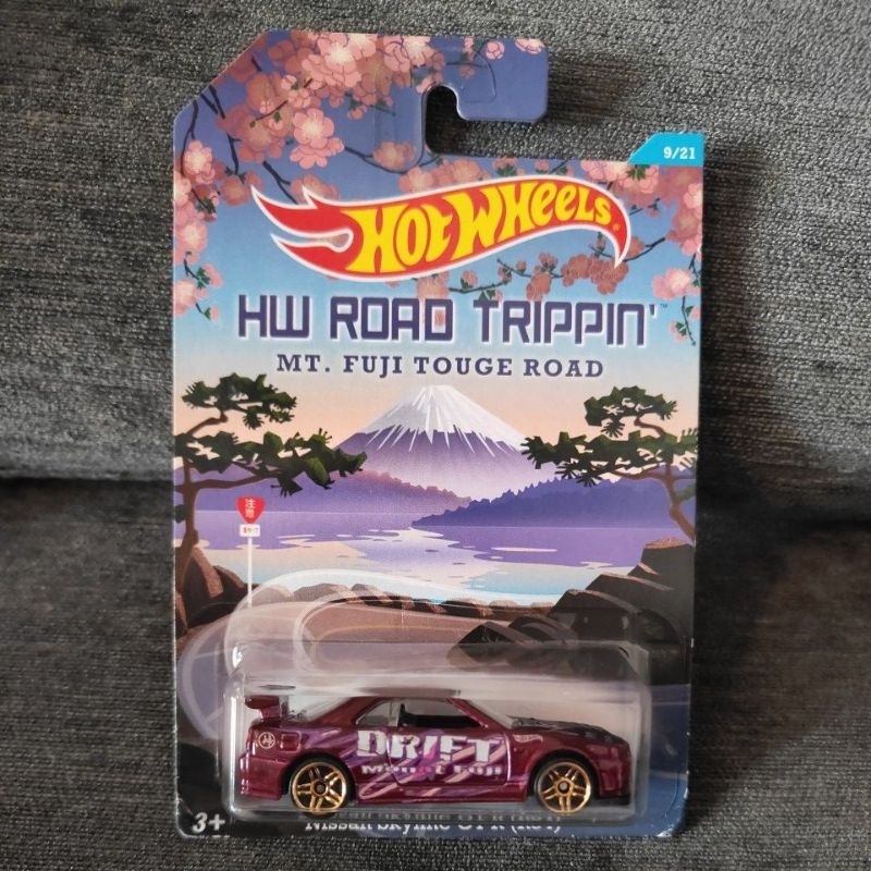 Hotwheels Road Trippin Nissan Skyline GTR R34 Drift (anggap not mint)