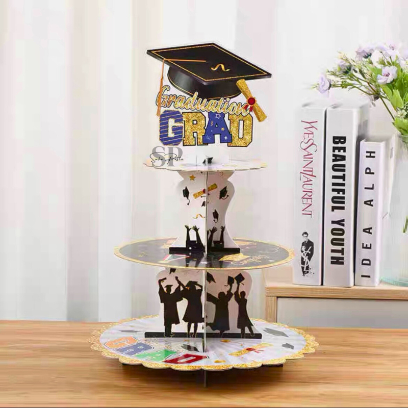 Cupcake Stand Wisuda / Stand Cupcake 3 Susun / Stand Kue Graduation