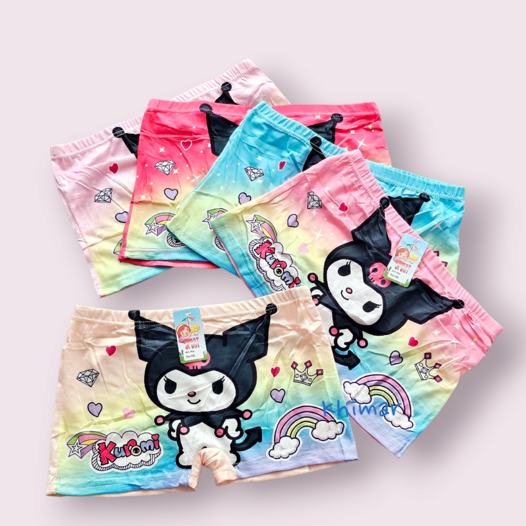 Celana Dalam Anak Perempuan Cd Boxer Anak Cewek Ukuran m,l,xl,2xl