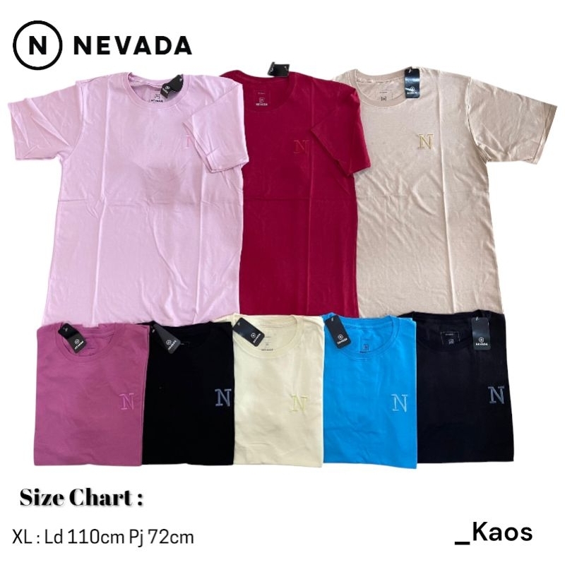 Kaos Nevada Unisex - Kaos Nevada Original Polos/Kaos Nevada Branded terlaris