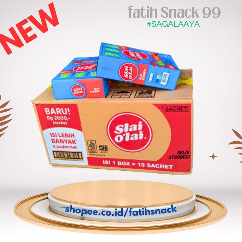 

SLAI OLAI BOX ISI 12 BOK X 10 PCS X 32G NANAS, BLUBERY & STRAWBERRY DOBEL BISKUIT ROMA