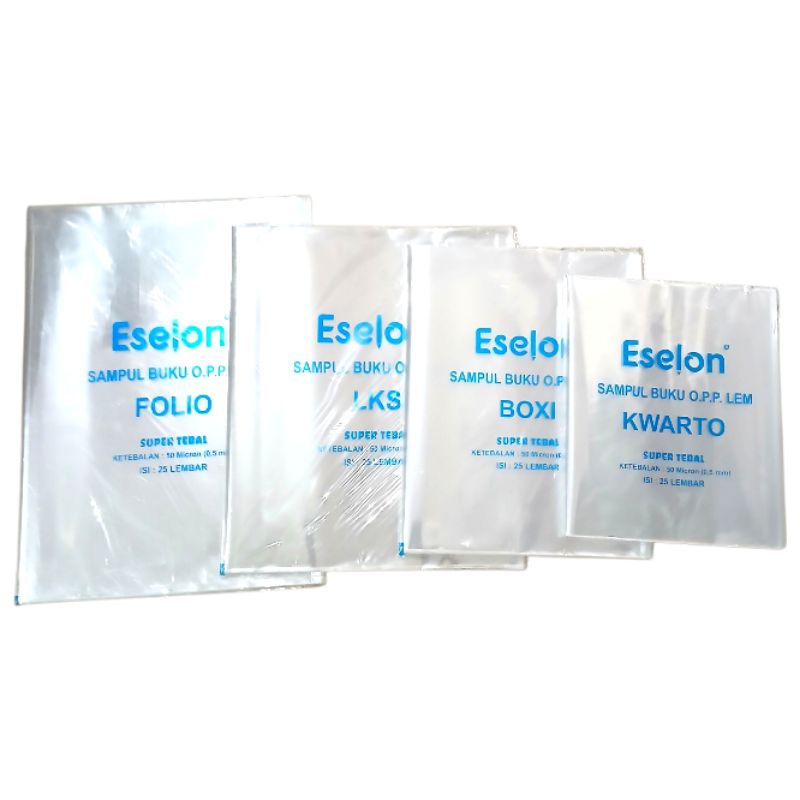 

Qreinashop Sampul Buku Tulis Plastik Eselon Isi 25 Lembar