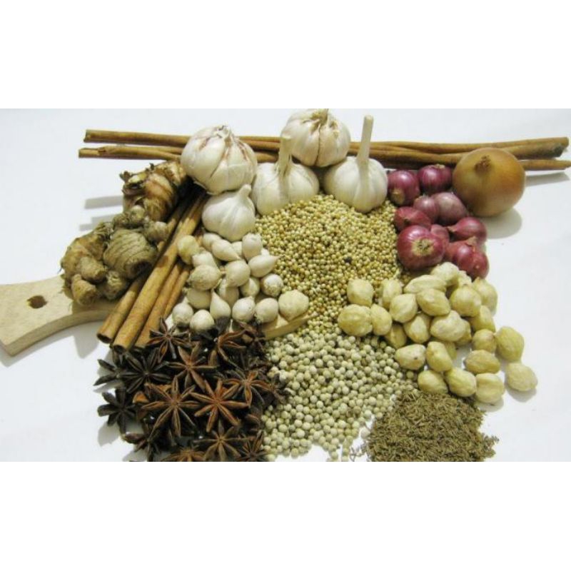 

PAKET HEMAT BUMBU DAPUR LENGKAP – Bawang, Cabai, Lengkuas, Jahe, Kunyit, Daun Rempah