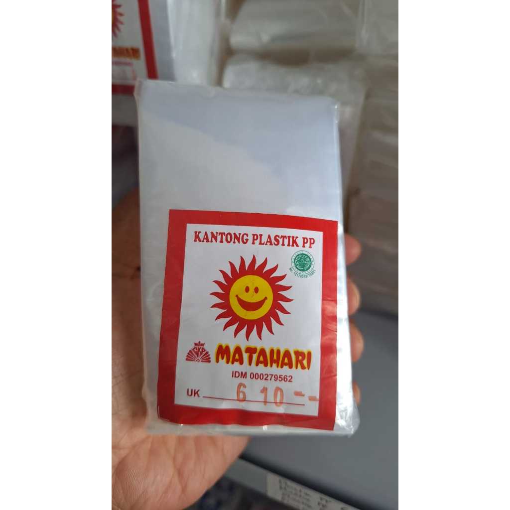 Kantong Plastik PP/Plastik Bening Matahari Kiloan