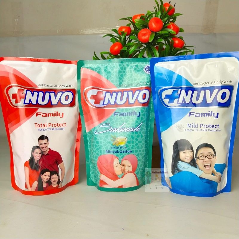 Nuvo Family Sabun Mandi Cair 400 ML / Nuvo Sabun Cair