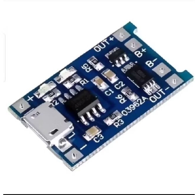 KIT MODUL TP4056 CHARGER BATERAI BATTERY 18650 TP4056 + PROTECTION