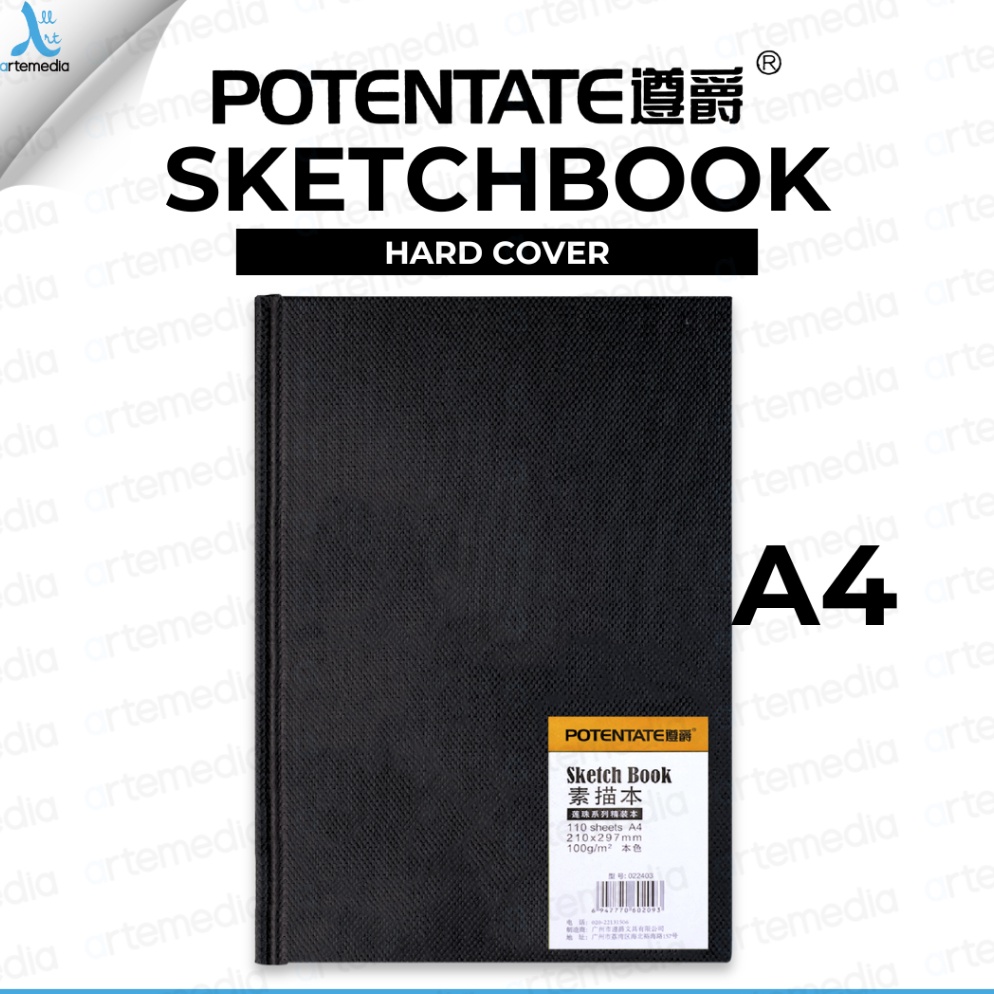 

KODE W23K Potentate Hard Cover A4 Stitch Bound Sketchbook