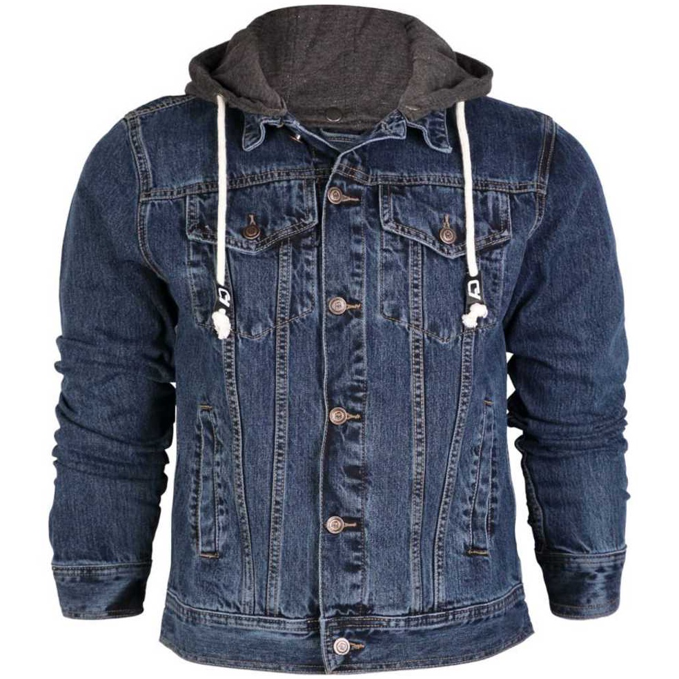 KODE B9L Jaket Jeans Hoodie Pria Jaket Denim distro Oversize M  3XL