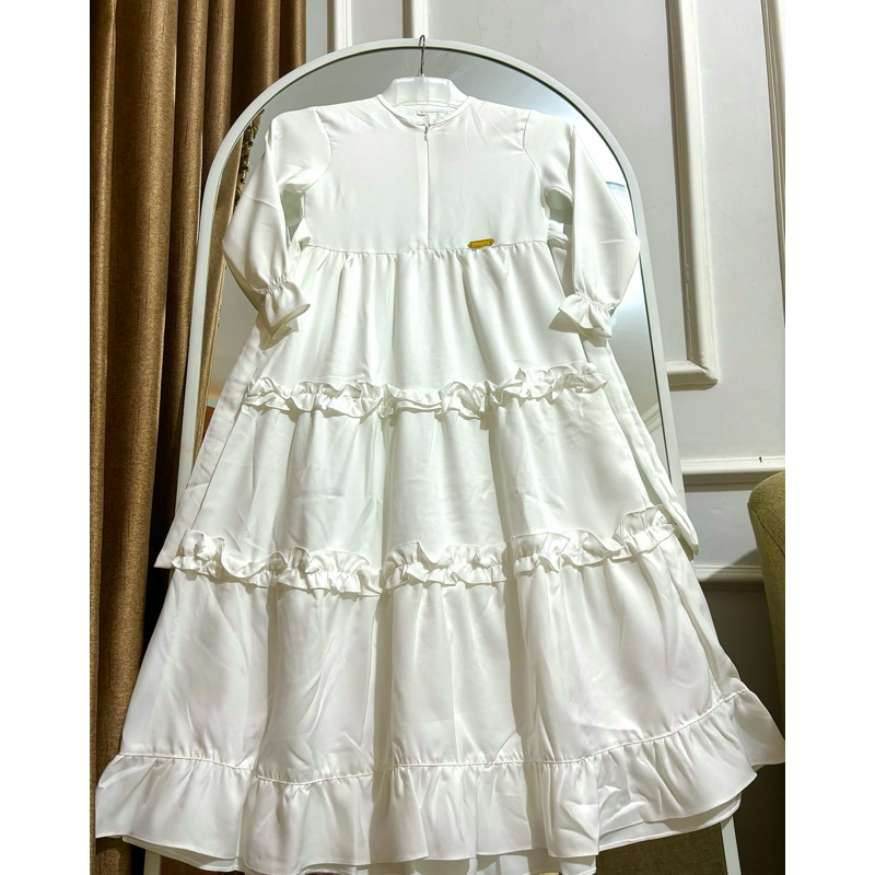 Gamis Madina/Gamis Putih/Gamis Putih anak/Gamis Umroh Anak/Gamis Anak/Gamis Anak Lebaran