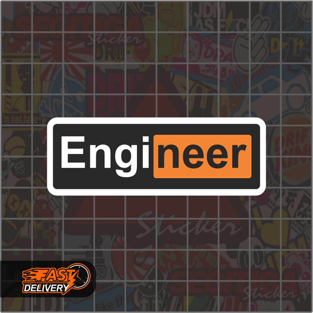 

Sticker Engineer Ukuran 7 x 2.5 Cm