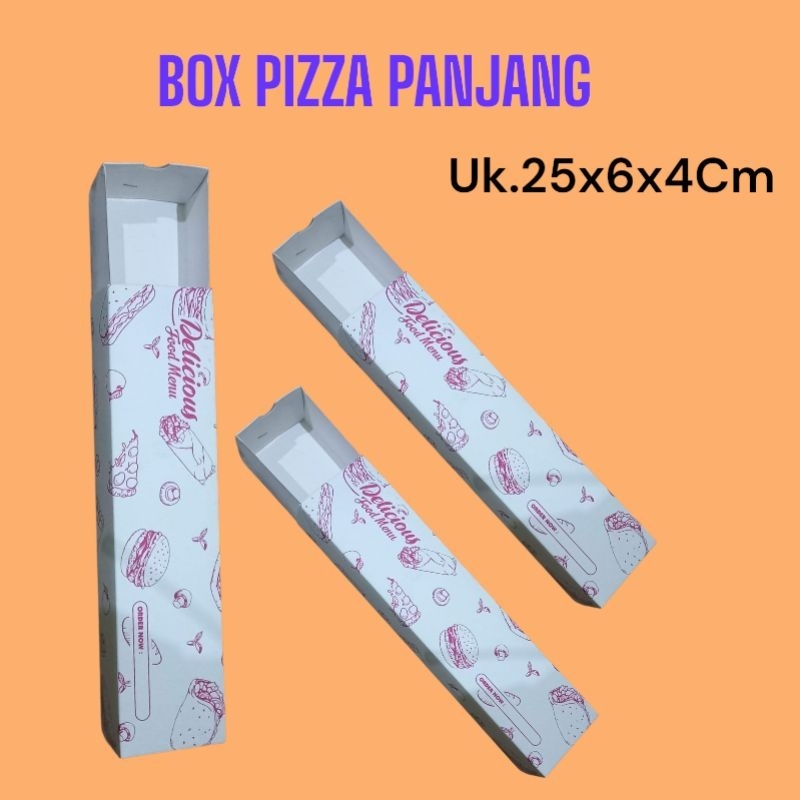 

[100 PCS]BOX PIZZA PANJANG UK.25X6X4CM