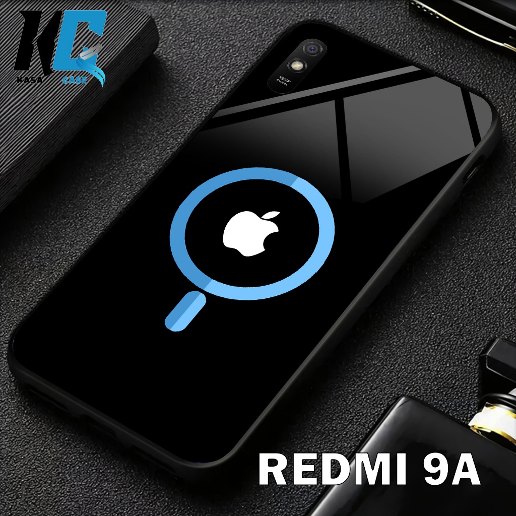 KASA CASE - Case REDMI 9A Fashion LOGO IPHONE mix Fashion terbaru Case Flwr Casing Hp Case Murah FUZ