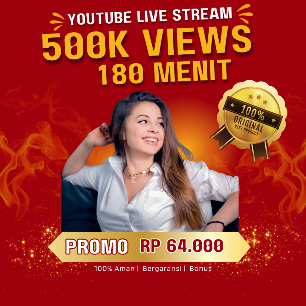 Views Live YouTube 180 menit | Views YouTube premium | YouTube live stream views | 100% Concurrent