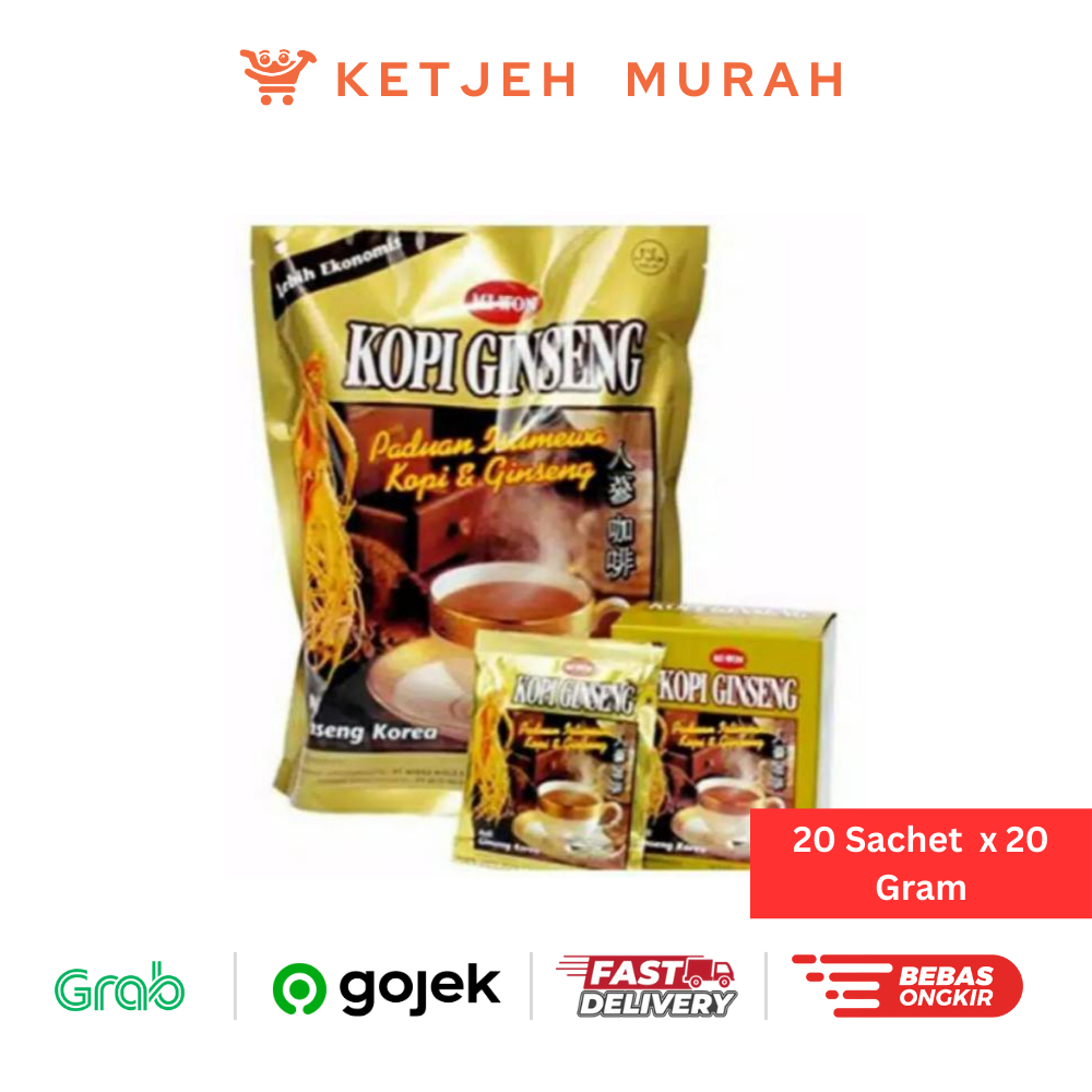 

Kopi Ginseng Miwon 1 Pak isi 20 Pcs x 20 Gram