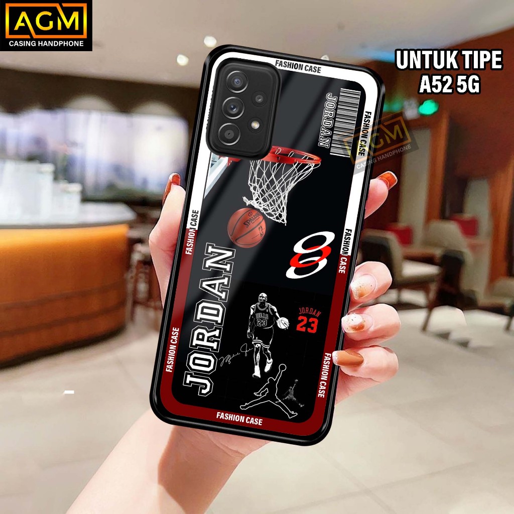 Case Samsung A52 - New Case Glossy casing Hp Samsung A52 [Motif SPort] - AGM Case softcase glass kes