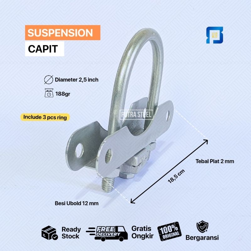 Suspension Capit / Suspensi Capit / Klem Capit / Klem D